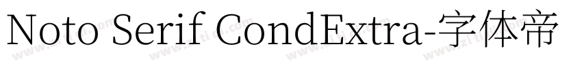 Noto Serif CondExtra字体转换